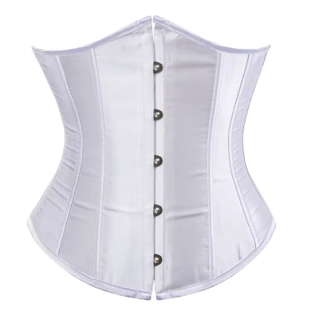 BUNDLE FOR @Cheliapotts White satin corset, Bralette, and Patterned Top